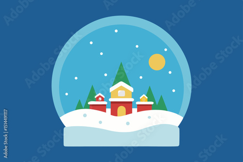 Wallpaper Mural christmas card with santa claus Torontodigital.ca