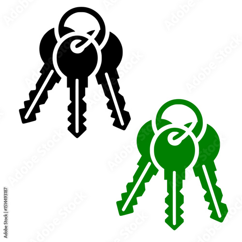 A minimalist keys icon design