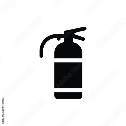 fire extinguisher icon vector on white background
