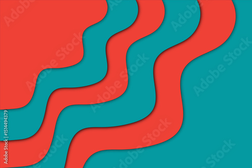 Colorful Abstract Layered Paper Cut Backgrounds Collection. Colorful Modern 3D Fluid Shapes, Wavy Patterns, Creative Geometric Art Templates for Posters, Banners, Presentations, and Web Design