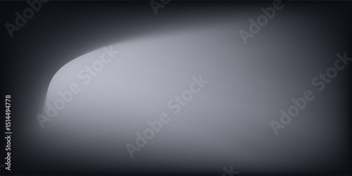 Modern render of illuminated gray colored corridor art modern