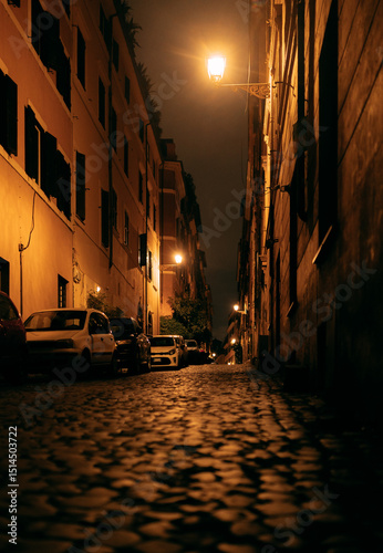 Photography Night Rome streets