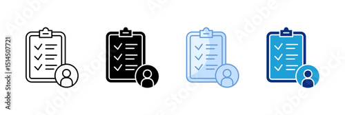 User Registration Icon Set Multiple Style Collection