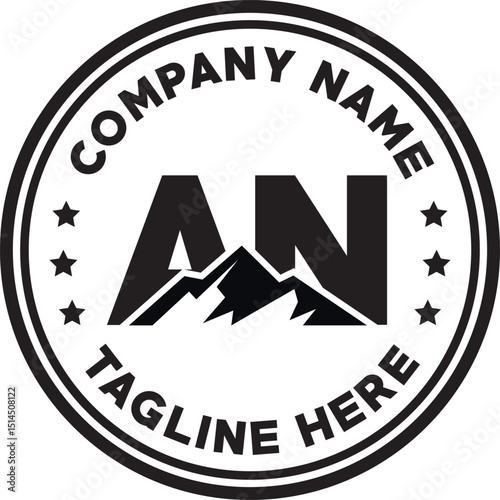 AN simple mountain silhouette logo