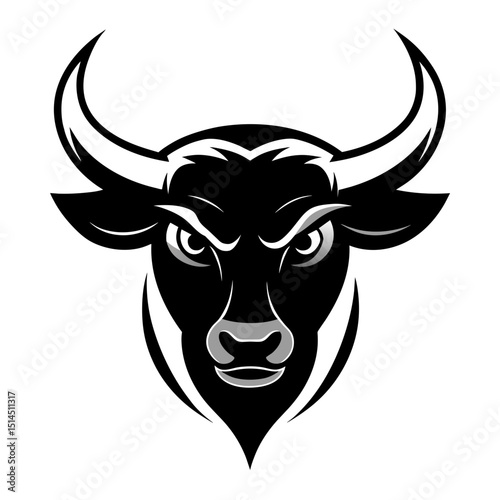 Strong Ox Animal Logo Vector Design