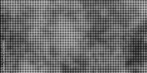 Halftone faded gradient texture. Grunge halftone grit background. White and black sand noise wallpaper. Retro pixilated vector backdrop