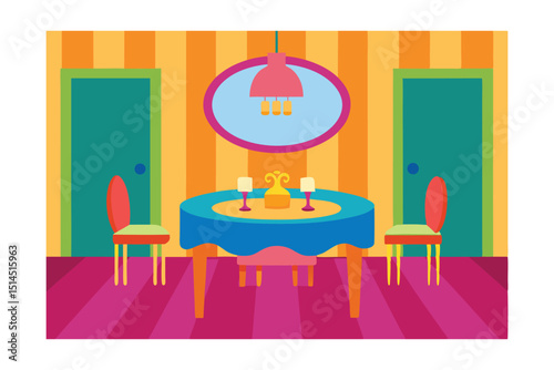 illustration of a restaurant