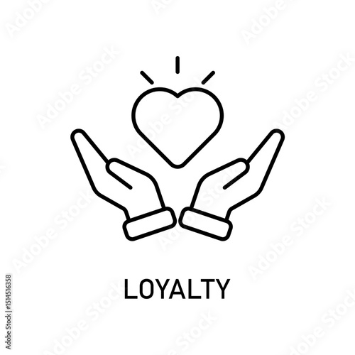 Icon a loyalty, isolated against a clean background.