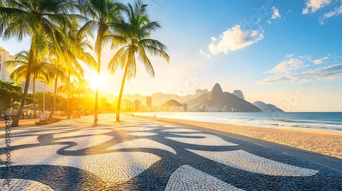 Stunning Sunrise at Ipanema Beach, Rio de Janeiro