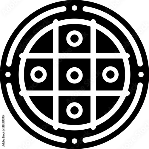 Rounded Filled Spotlight Icon