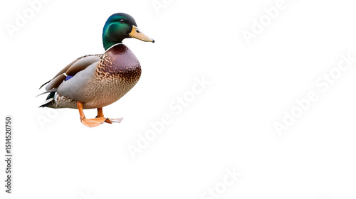 Duck on a Rustic Fence photo