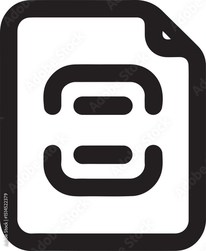 Document scanner icon representing digital capture paper to conversion portable scanning ocr technology and file digitization for office study business use