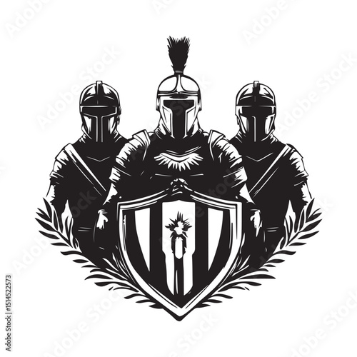 Medieval Varangian Guard Image vector isolated on white background.