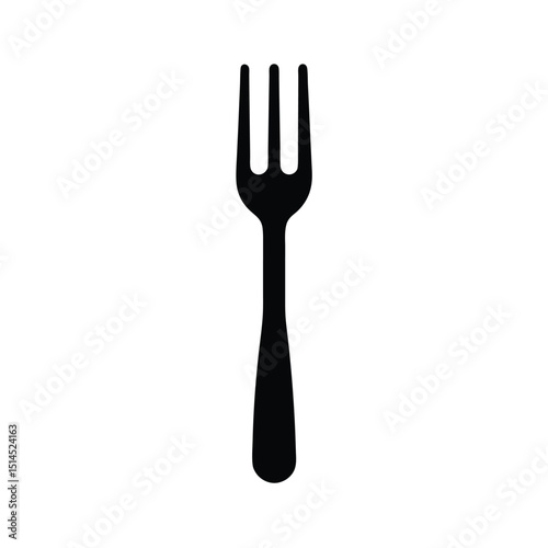 Fork Icon Vector with Flat and Clean Look