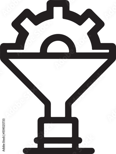 Filter settings icon representing customization preferences and configuration options for apps software filters user interface personalization