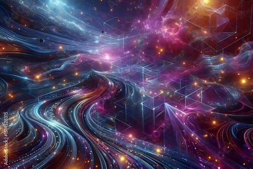 Symphony of Liquid Light Absttact Background