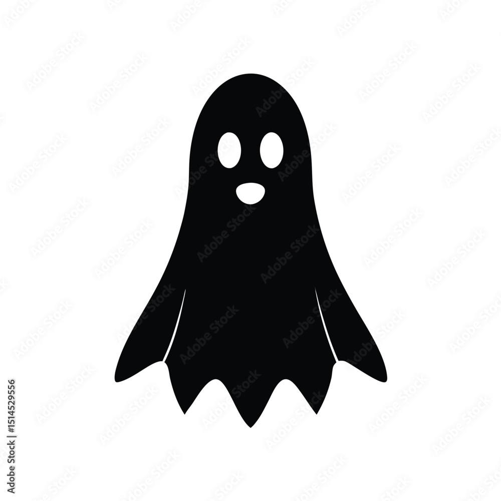 Ghost Icon Vector with Flat and Clean Look Ghost Icon Vector with Flat and Clean Look