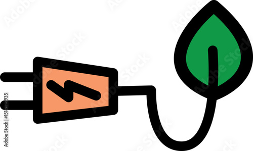 Save Energy Symbol Illustration