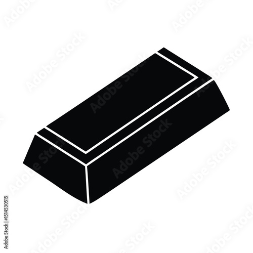 Gold Bar Icon Vector with Flat and Clean Look