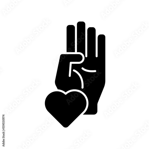 Icon a sincerity, isolated against a clean background.