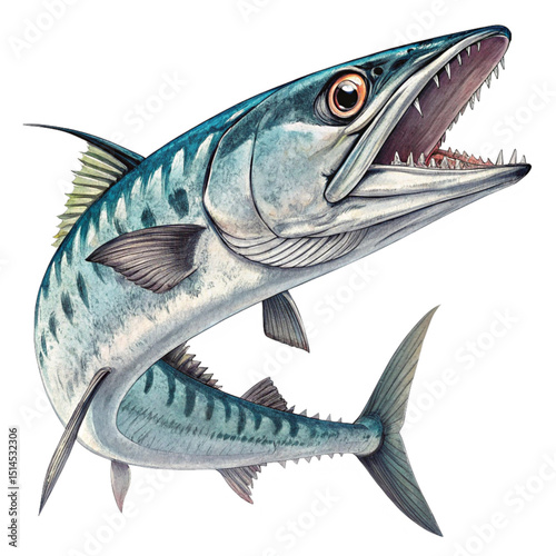 Mackerel Fish Illustration