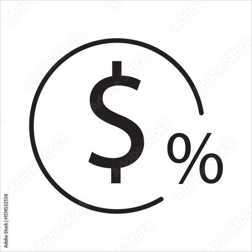 Bussines icon outline vector