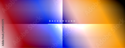 Abstract gradient background. Vivid colors blend smoothly, creating dynamic visual effect. Text reads background design.