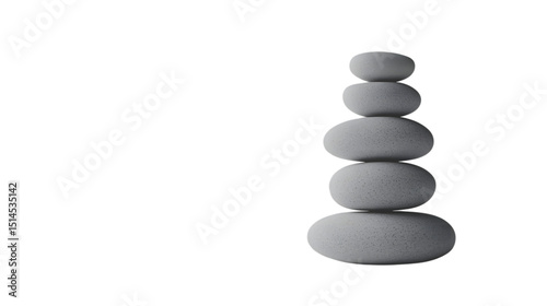 Stacked pebbles serene balance harmony zen stones on black background minimalism