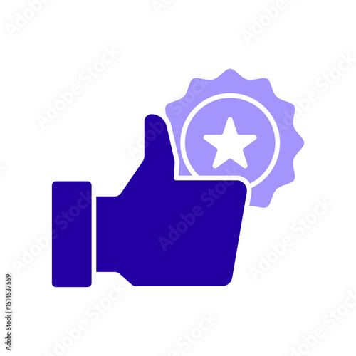 Icon a credibility, isolated against a clean background.