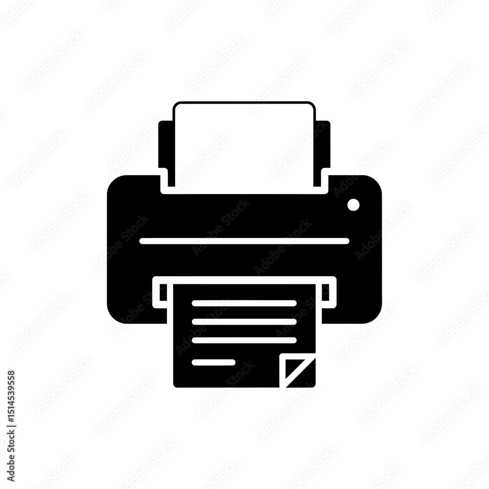 Printer ejecting paper with printed document output Printer ejecting paper with printed document output
