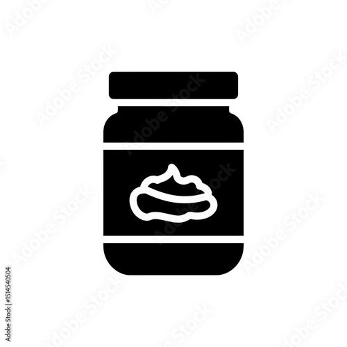 Smooth almond butter spread isolated on white background