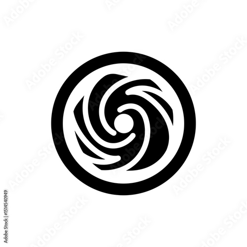 Top view of creamy hummus swirl in bowl isolated on white background