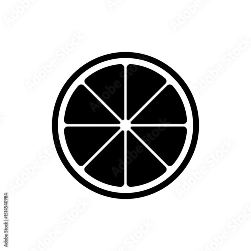 Fresh lime wedge showing juicy segments on white background