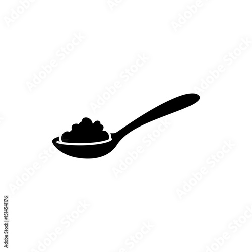 Heap of relish spooned showing chunky texture isolated on white