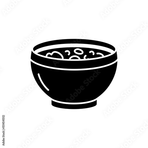 Bowl of vegetable broth isolated on white background close up fresh
