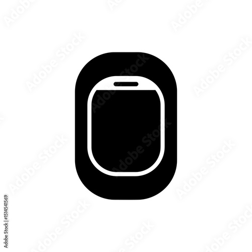 Airplane Cockpit Window Shape Close Up