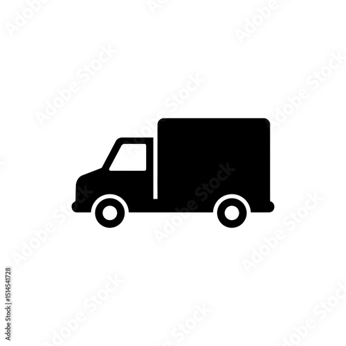 Delivery van side profile with clean design for urban logistics