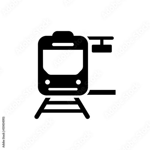 Metro train approaching platform showing urban public transportation