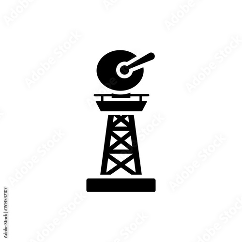Ship Radar Tower Minimal Design Maritime Navigation Equipment