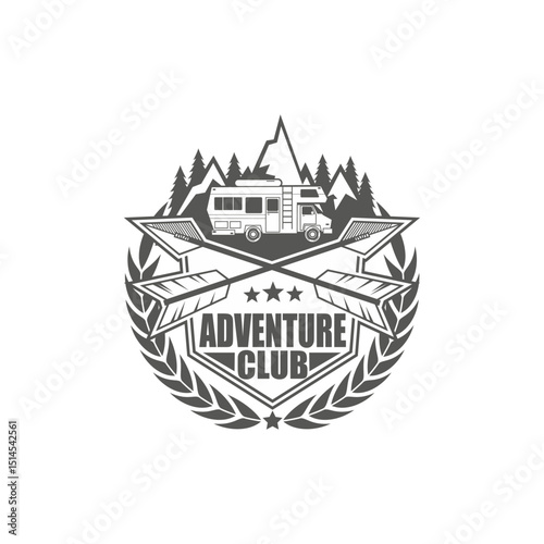 Adventure Club RV Mountain Badge.
