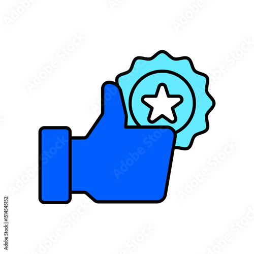 Icon a credibility, isolated against a clean background.