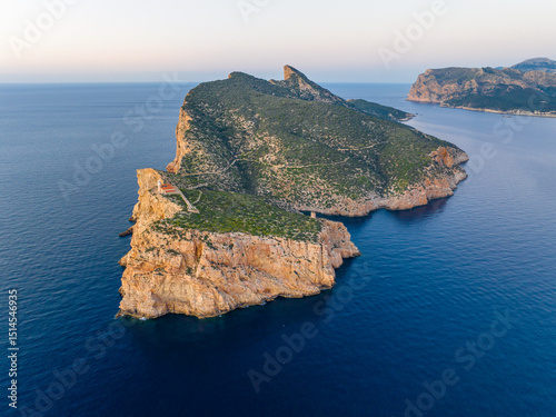 Faro de Llebeig en Sa Dragonera, Mallorca, Islas Baleares