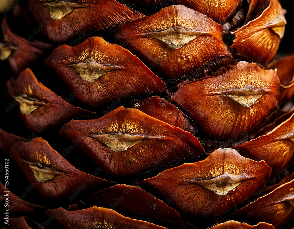 Fototapeta premium Close-up of pinecone texture 