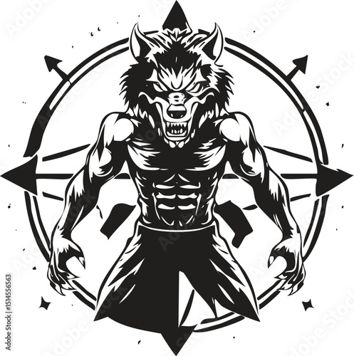 Werewolf Vector Mascot Logo