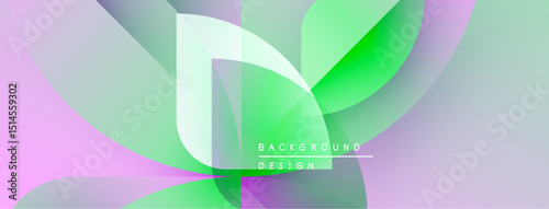 Abstract gradients blend, creating flowing shapes. Soft pinks, greens dominate design. Text reads background design. Minimalist aesthetic.