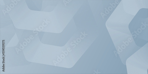 Abstract hexagon lines on gray background. Geometric stripe line art design modern