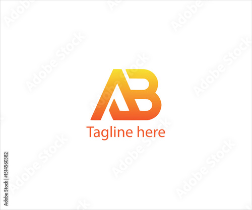 Dynamic Duo: A modern logo showcases the fusion of two letters with a creative color palette, symbolizing a united identity.