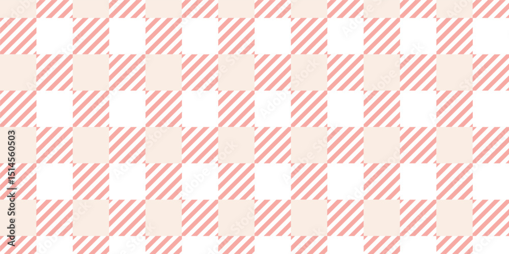 Gingham patterns in pink, green, beige, white. Spring summer light pastel seamless Scottish tartan vichy textured check plaids for dress, shirt, tablecloth, or other modern Easter holiday print. Gingham patterns in pink, green, beige, white. Spring summer light pastel seamless Scottish tartan vichy textured check plaids for dress, shirt, tablecloth, or other modern Easter holiday print.