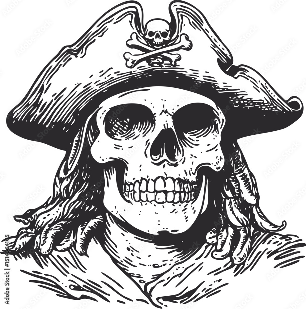 Obraz premium skull vector illustration