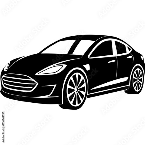 black sports car